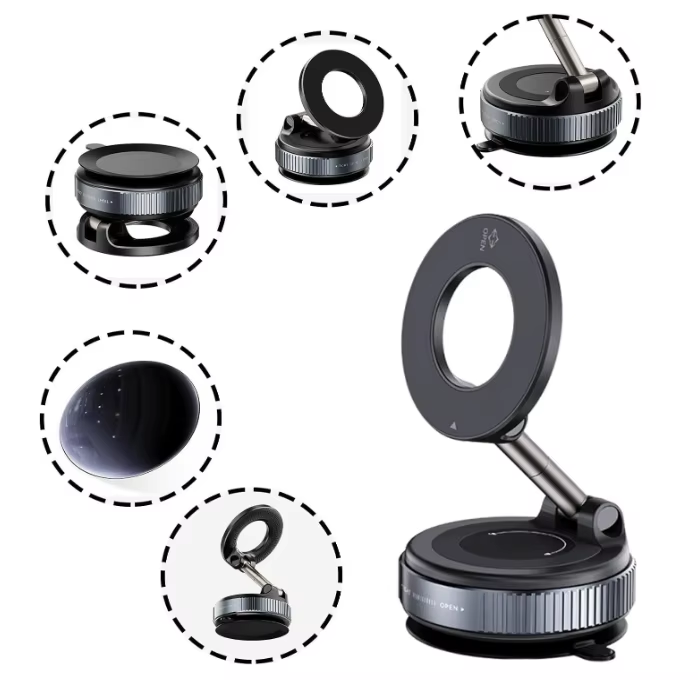 GripDrive Magnetic Vacuum Phone Mount