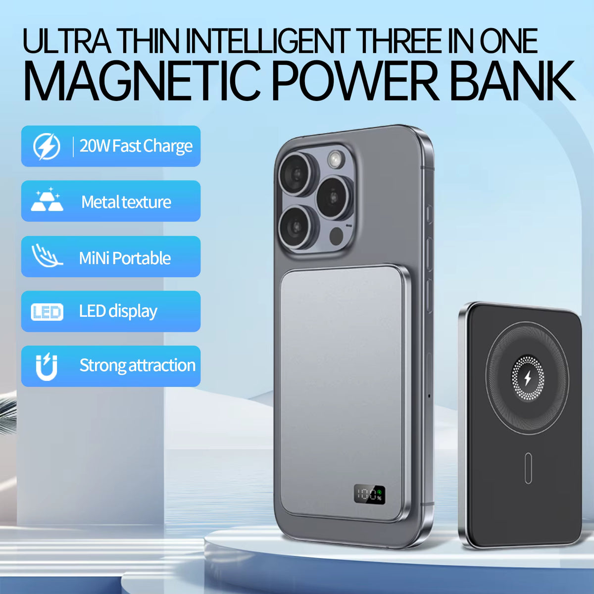 SnapCharge Magnetic Wireless Power Bank